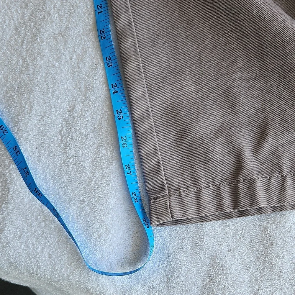 Dickies Men's Brown Twill Workwear Pants 44x30‎ Flat Front Straight Relaxed